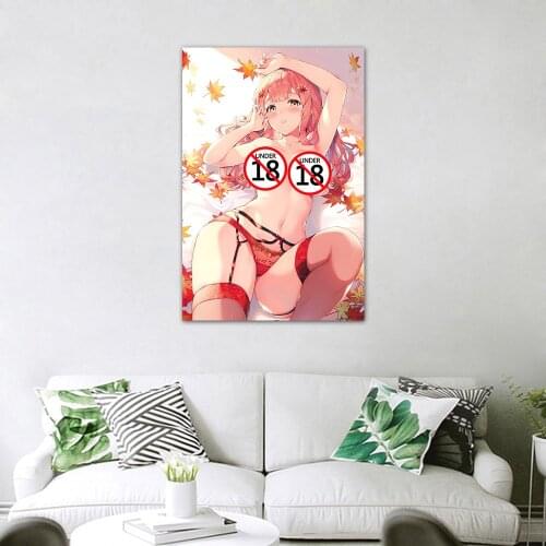 Lingerie Girl Anime Wallpaper Simple Wall Art Posters Canvas Print Decorative Paintings For Home Decor