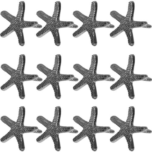 12Pcs Metal Napkin Buckle, Creative Starfish Jewelry Napkin Ring, Hotel Set Table Decoration Napkin Ring