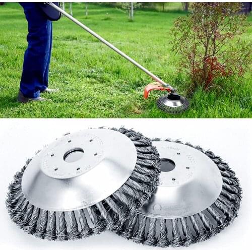 150mm Steel Wire Grass Trimmer Head Rounded Edge Weed Trimmer Head Grass Brush Removal Grass Tray Plate For Lawnmower 2021