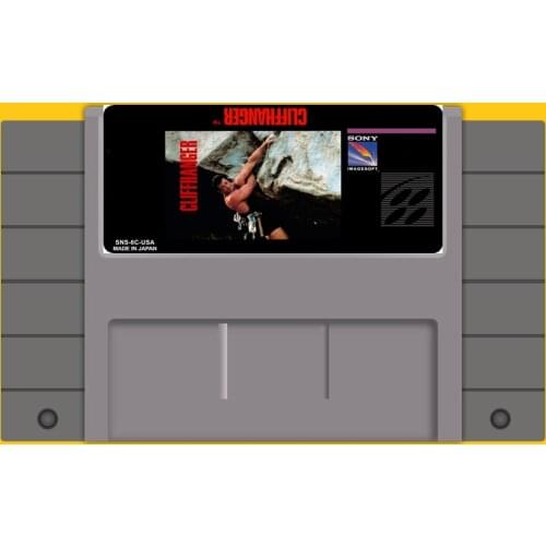Cliffhanger USA Version 16 Bit Game Card For USA NTSC Game Player