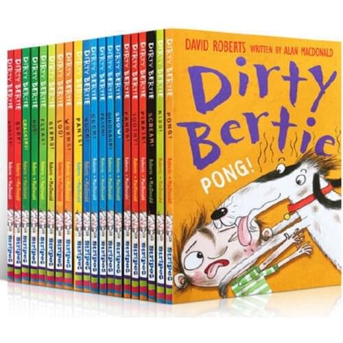 20 Books/Set Dirty Bertie Children Interesting Books Kids English Reading Story Book Childrens Chapter Book Novels