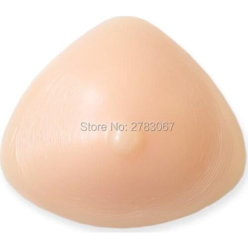250g Adheres securely to the body triangle breast cancer Silicone Breast Forms Prosthesis Mastectomy