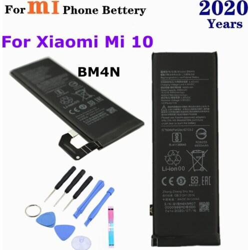 4780mAh BM4N Battery For Xiaomi Mi 10 5G Mi10 Cell Phone Battery High Quality Replacement bateria Batteries With Tools
