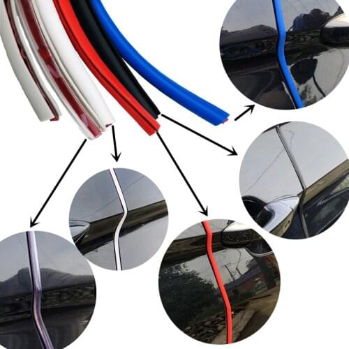 5M/10M Car Door Edge Rubber Scratch Protector Strips Styling FOR VAUXHALL Nissan Blue Bird Peugeot INFINITI TOYOTA Audi Bmw