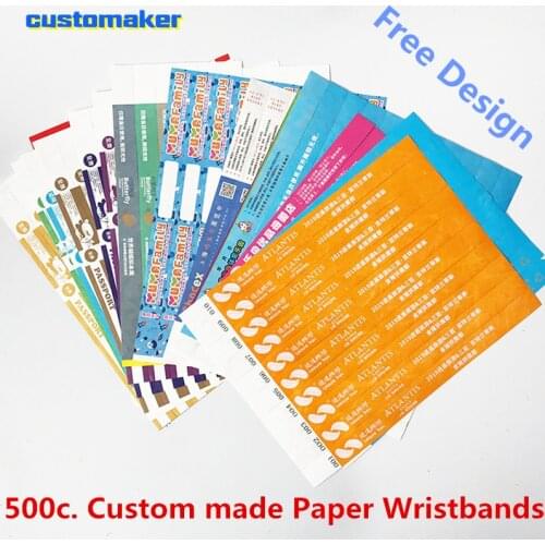 500c Over 21 Verified Identification Tyvek wristband Paper Cheap EventWristbands Premium Drinking Age Bracelets for Party Events