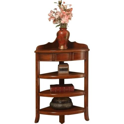 American Multi-layer Flower Stand Solid Wood Storage Shelf European Style Living Room Corner Shelf Flower Pot Stand New Product