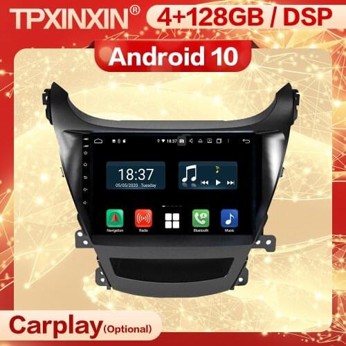 Carplay 2 Din Car Android Stereo Receiver For Hyundai Elantra 2014 2015 2016 Video Radio Audio Recorder Head Unit Player Screen
