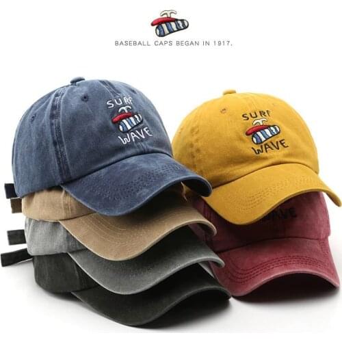 SLECKTON Cotton Baseball Cap for Men and Women Retro Hip Hop Snapback Hat Summer Sun Caps Skateboarding Embroidery Hats Unisex