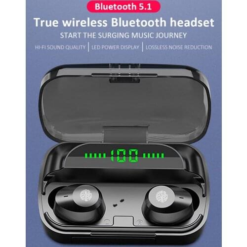 TWS Bluetooth Headset Waterproof Binaural Wireless Earphone Charging Box Wireless Headphone Stereo Sports Waterproof Earbuds