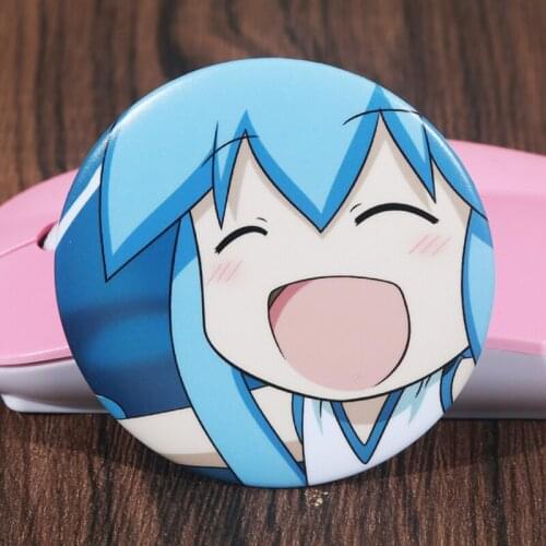 FFFPIN 5.8cm Japan Brooch Cute Cosplay Game Pin Hyperdimension Ika Musume Breastpin Badge Coin Icon Ornament for Cloth Backpack