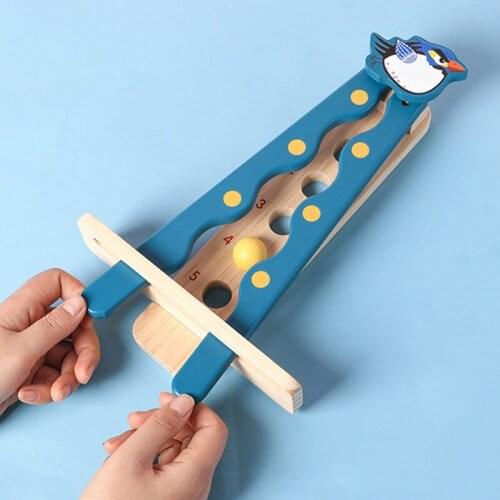 Early Education Kids Wooden Toys Classic Balance Beam Interactive Hand-eye Coordination Digital Cognition Hands-on Ability Gifts