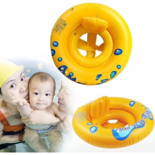 Childrens swimming pool floating inflatable seat swimming ring suitable for 0-24 months old baby, safe and comfortable