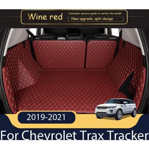 The Trunk Cargo Leather Liner Custom Car Trunk Mat Cargo Compartment Floor Carpet Mud For Chevrolet Trax Tracker 2019-2021