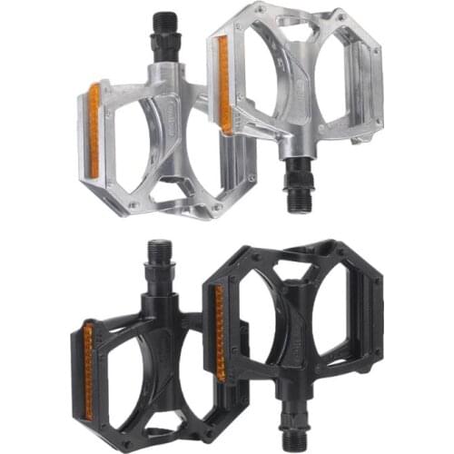 1 Pair M195 Bicycle Pedals 2 Bearings Aluminum Body with Reflector for MTB Mountain Bike Cycling Parts Supplies