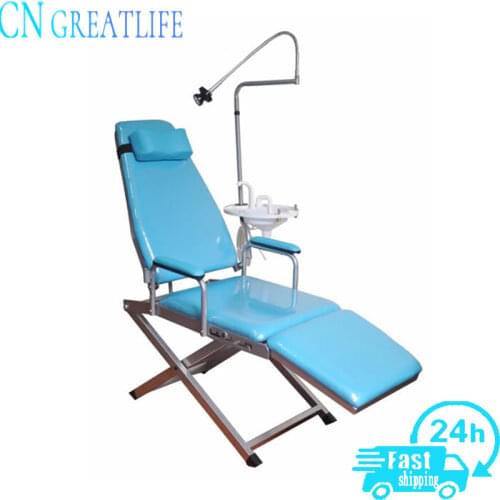 Portable Dental Patient Chair Type Folding Chair with Operation Light