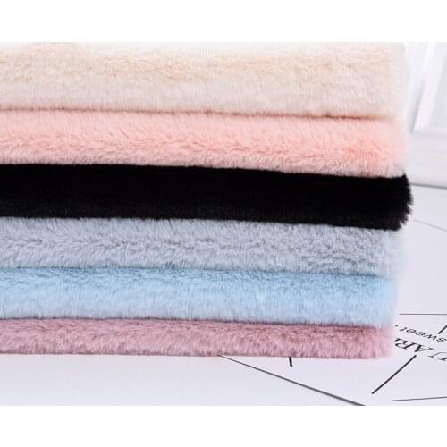 Width 170x100cm Super Soft Thickened Rabbit Down Velvet Fabric Plush Fabric for Toys Pet Nest Carpet Clothing DIY
