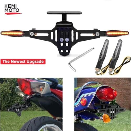 Universal Motorcycle Rear License Plate Holder CNC Aluminum For Honda For Yamaha Fz1 MT For BMW R1200 GS For Suzuki For Kawasaki