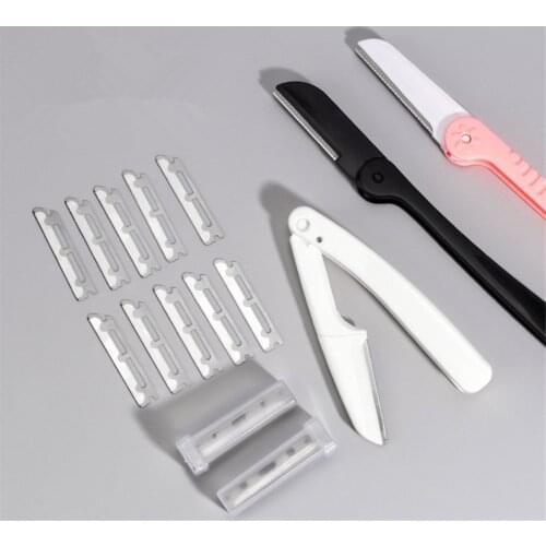 Variou Types All-Purpose Eyebrow Trimmer of Stainless Steel Replaceable Blade Micro Distance Protecting Net E514