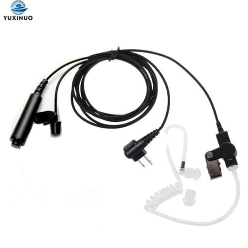 3 Wire Pro Covert Acoustic Air Tube PTT Mic Microphone Earpiece Headset For Motorola Radio 2pin CLS1110 CLS1410 CLS1413 CLS1450