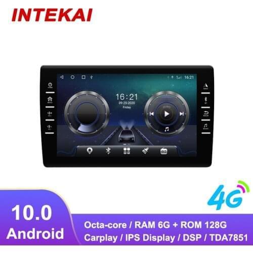 2 DIN Android 10.0 Car DVD Radio GPS Navigation Autoradio Multimedia Player head unit stereo for 9 inches frame