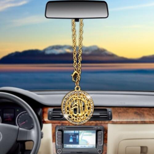Automobiles Interior Accessories Gift islam muslim Allah Styling Car Pendant Rearview Mirror Decoration Auto Hanging Ornament