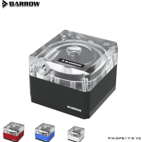 Barrow SPB17-S-V2, 17W PWM Pumps, LRC 2.0, DDC Series, Metal Shell, Manual And PWM Speed Control Water Cooling Pump