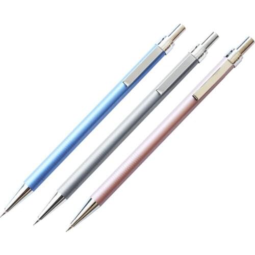 Free Shiping mechanical pencil 0.5/ 0.7mm pencil metal rod automatic pen Pencil Lead Refills school stationery wholesale