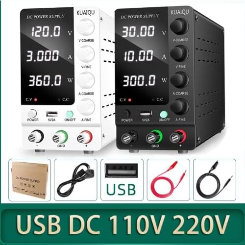 Power Supply Unit Laboratory Adjustable DC 120V 60V 30V USB Voltage Regulator Stabilizer Switching Power For Repair Mainboard