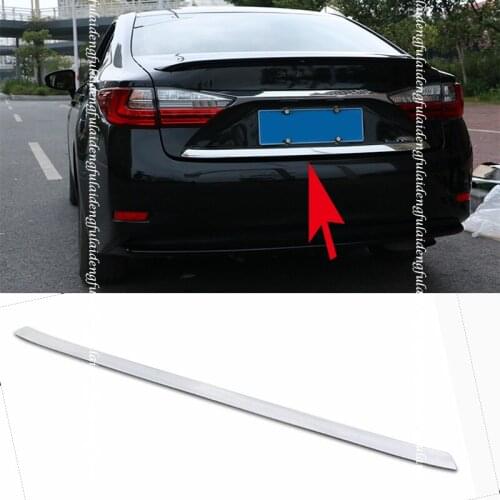 For Lexus ES350 ES300H 2015-2017 STAINLESS STEEL REAR TRUNK TAIL GATE DOOR LID COVER TRIM Car Accessories