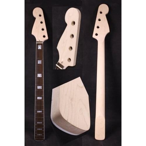 Electric guitar bass neck 34 inch 20 fret Big Headstock Truss rod Yinfente left hand