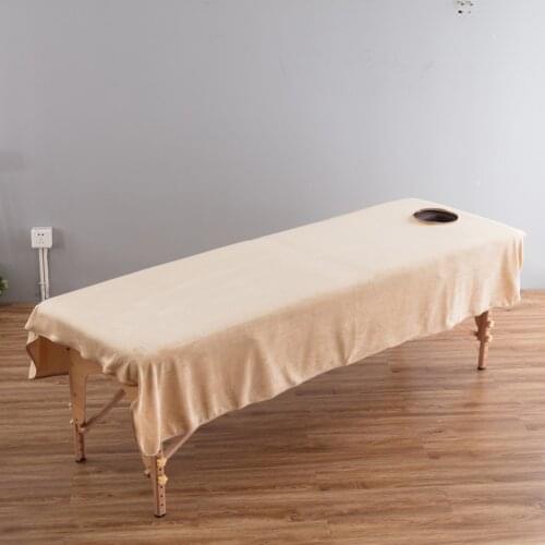 Flannel Velvet Cosmetic Beauty Salon Table Cover Massage Bed Flat Sheet