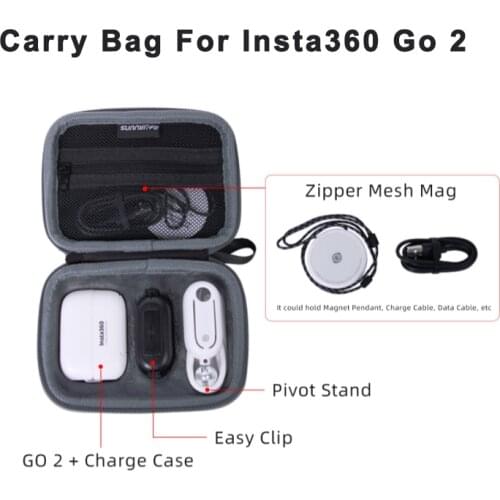 Insta360 GO 2 Mini Carring Case Storage Bag Handbag Protective Box For Insta360 GO2 Camera Accessories