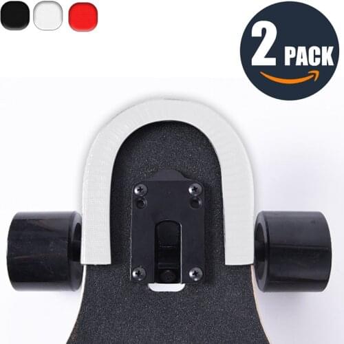 2 Pcs 30cm Skateboard Anti-collision Strip Bumper Bump U Shape Rubbe Deck Guards Protector for Longboard and Double Rocker Strip