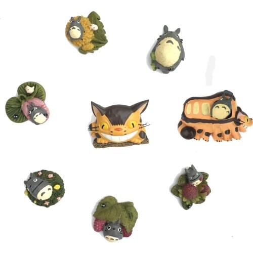 Fridge Magnet Resin Tape Magnetic Sticker Cute Genuine Korea Miyazaki Totoro Creative Whiteboard Refrigerator Sticker