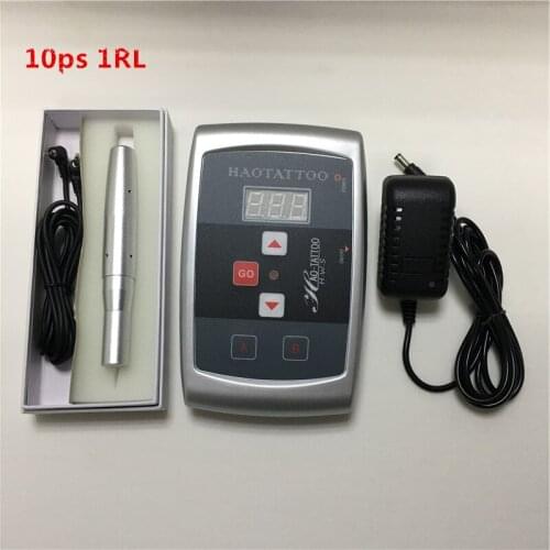 Permanent Tattoo Makeup Eyebrow Lip Machine Kits With 10 Needles Cosmetic power supply