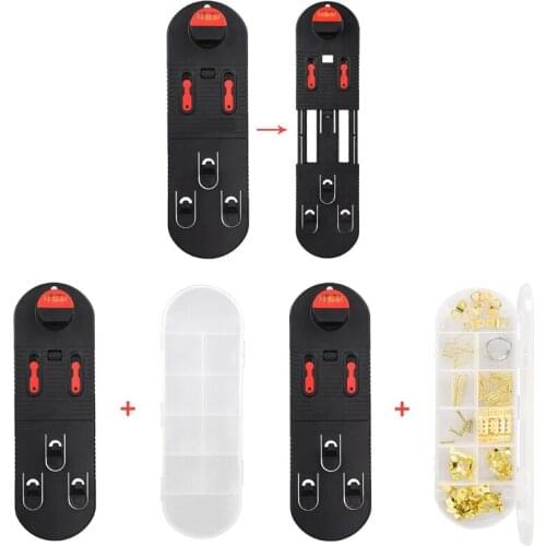 Multifunctional Picture Hanging Tool Kit Hangers Hardware Case Painting Frame Wall Locator Hardware Tools
