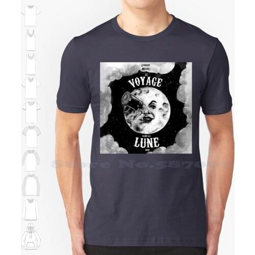 Trip To The Moon (Hd) Fashion Vintage Tshirt T Shirts Moon Trip A Trip To The Moon Melies Georges Melies Georges Méliès Sci Fi
