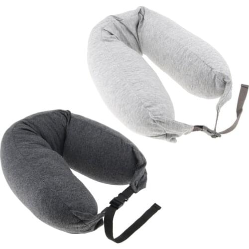 Soft Portable U-Shaped Emulsion Filled Neck Pillow, Head Cushion Support Rest Outdoors Car Office Nap Home Travel