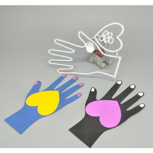 Fingernails, heart-shaped hand metal cutting molds, scrapbooks, photo albums, greeting cards, DIY decoration, handmade art