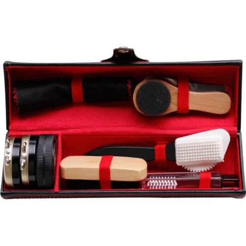 1 Set New Leather Shoes Polish Cleaning Kit Keep Shiny Clean Tools Shoes Bags Sneakers High Heels Cleaning Appliances Hogard