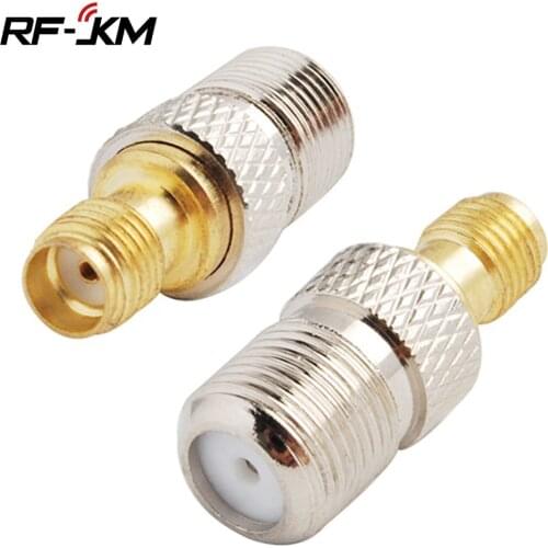F Type Female Jack To SMA Female Plug Straight RF Coaxial Adapter F Connector To SMA Convertor
