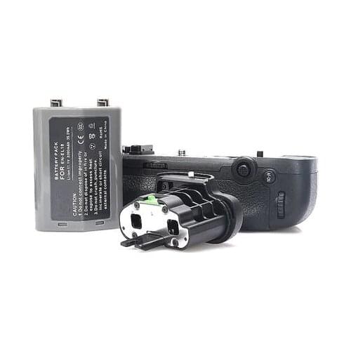 MB-D18 Replacement Battery Grip+EN-EL18 Battery+BL-5 Chamber Cover for Nikon D850 Digital SLR Cameras, Can Achieve 9fps