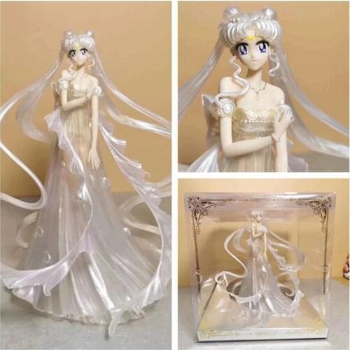 Japan Anime Beautiful Gk Wedding Dress Beautiful Girl Sailor Moon Action Figure Pvc Collection Model Anime Peripheral Girl Toys