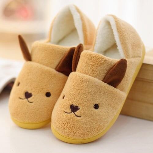 Winter Slippers Women Cotton-padded Flat Shoes Pantufas Soft Floor Slipper Thicken Plush Cute Home Shoes Indoor