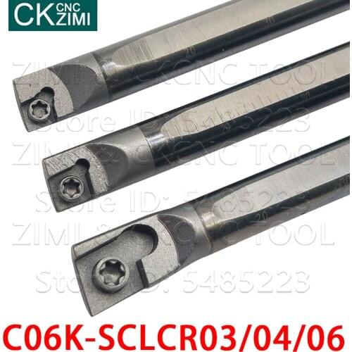 1PCS C06K-SCLCR03 C06K-SCLCR04 C06K-SCLCR06 Tungsten steel Internal Turning Lathe Bar holder tools SCLCR for CCMT 0401 0602 09T3