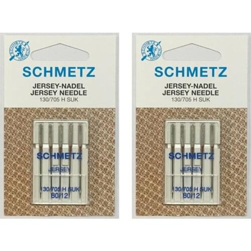 10 Pcs Schmetz Ballpoint Jersey 80/12 No Household Sewing Machine Needles for Singer Brother Janome and All Brands