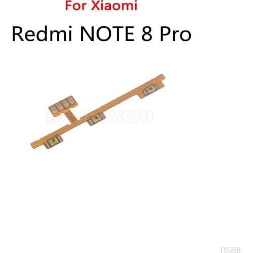 50PCS/Lot For Xiaomi Redmi NOTE 8 Pro Power Button Switch Volume Button Mute On / Off Key Flex Cable