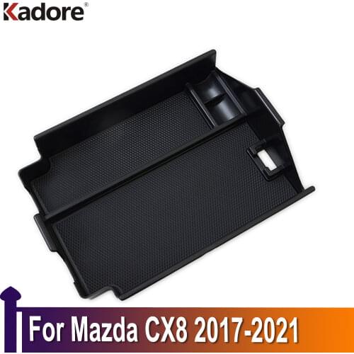 Car Interior Accessories For Mazda Cx-8 Cx8 2017-2020 2021 Central Armrest Glove Storage Box Cover Organizer Container Plastic