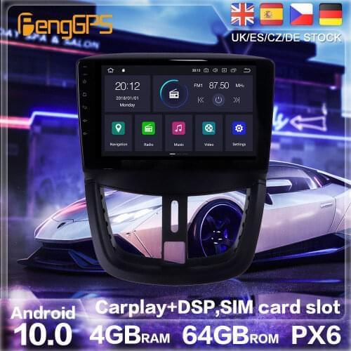 Android 10.0 PX6 Radio Stereo For Peugeot 207 1 2006-2015 GPS Navigation Car DVD Player Multimedia Auto Radio Player HeadUnit