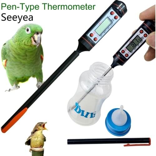 Pen Type Digital Thermometer Stainless Steel Probe Pet Feeding Temperature Measurement Food Buffalo Milk Temperature Sensor Tool